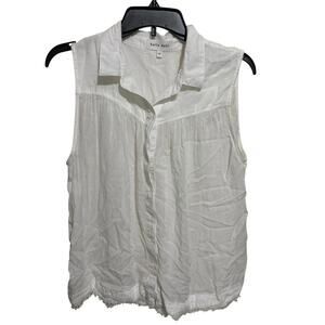 Revolve Bella Dahl Sleeveless Button Down Top Blouse M